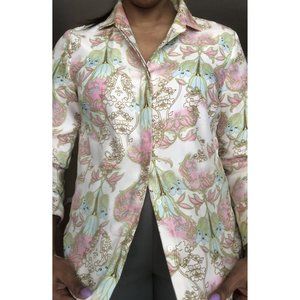 Vintage Floral Button up Blouse